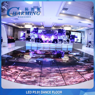 防水 IP65 LED 床タイル スクリーン パネル  RGB フルカラー 3840Hz 雑草を除き踊るショーに最適