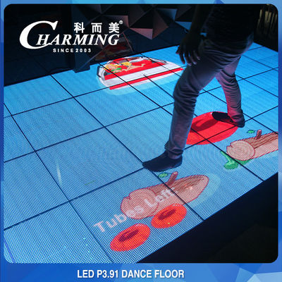 耐摩耗性 IP53 ダンス フロアの地下 LED スクリーンの緩和されたガラス