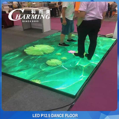 気性 GlassVideo LED のダンス・フロアの使用料 P12.5 鉄材料