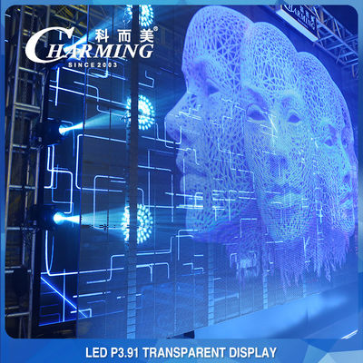 IP65は透明なLEDの壁、反衝突の透明なビデオ ガラス スクリーンを防水します