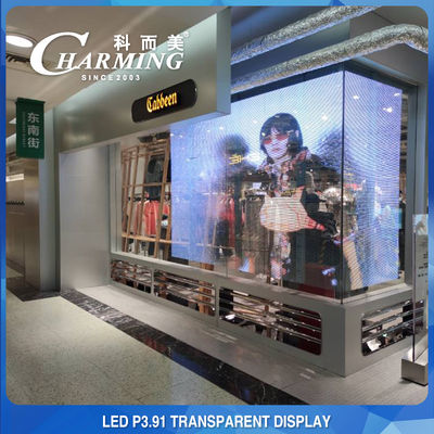 広告のための屋内 1920-3840Hz 透明な LED のビデオ壁のガラス スクリーン