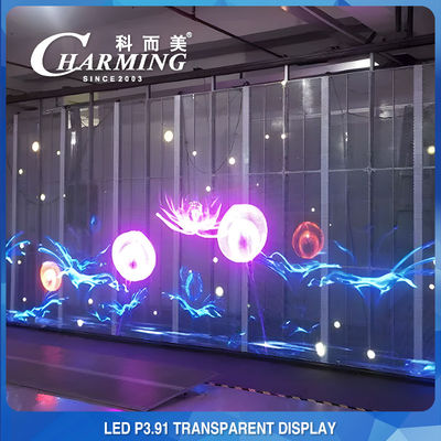 屋内 IP45 クラブ透明な LED ビデオ ウォール レンタル 3D P3.91 実用的