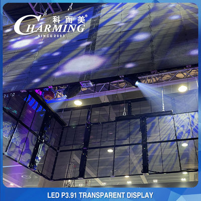 100*50CM ピクセルピース 3.91MM 透明LEDディスプレイ 高透明度 70%