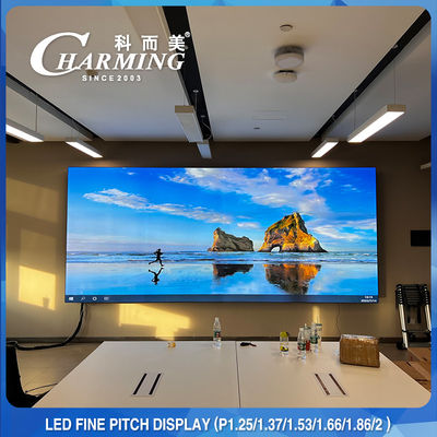 壁の台紙 IP42 の会議室 LED スクリーン、ピクセル ピス 1.86MM LED の壁 HD