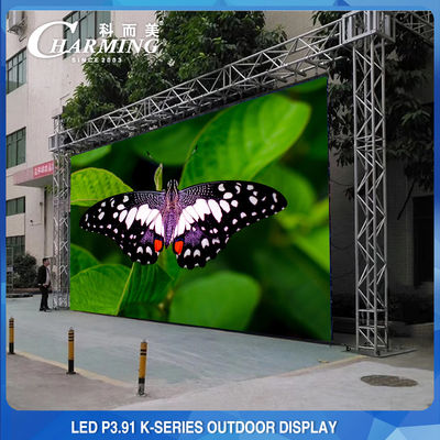 屋外ステージ LED 壁 P3.91 レンタル LED ディスプレイ 4K 高明るさ
