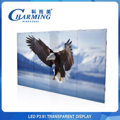 フル カラーの透明なLEDのビデオ壁1000X500mm P3.91屋外のLED表示キャビネット