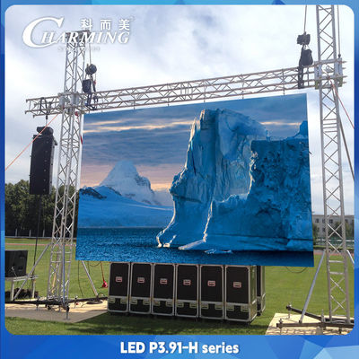 4500CD/m2 P3.91 レンタル LED ディスプレイ 500*1000mm IP65 デジタル