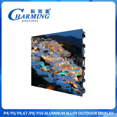 P4/P5/P6.67/P8/P10 PCB回路箱 アルミニウム合金 10%~90%RH 外部 320*160mm 外部ディスプレイ画面 ≥1920Hz