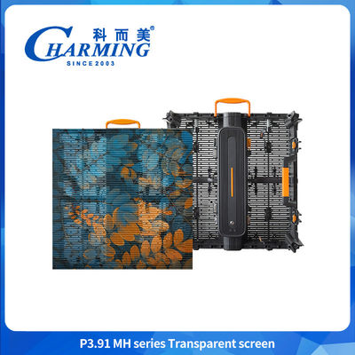 500*500mm P3.91 LED透明画面 ショッピングモール 広告画面 LED壁画面