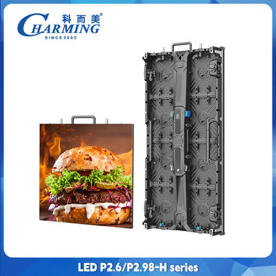 レンタル LED ディスプレイ 室内 室外 フルカラー LED 壁 P2.6 LED ビデオ 壁 500x500mm 鋳型アルミ ディスプレイスクリーン