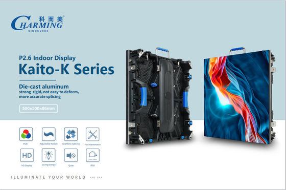 高品質のRGB色 400W P2.6 Kaito-Kシリーズ 室内ディスプレイ 140°超広い視角