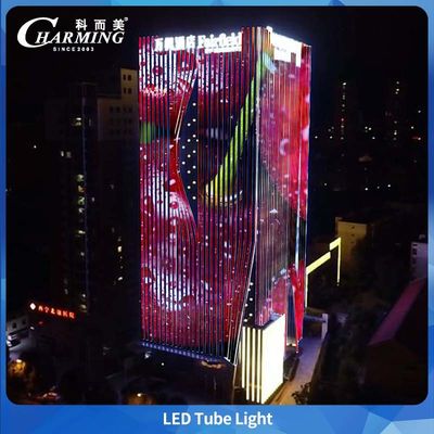 1000/500x40.5x30.5mm フルカラーチューブライト IP66、メンテナンスが容易で、屋外の建物や橋梁向けの接続ライン設計