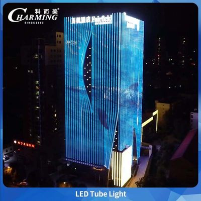 1000/500x40.5x30.5mm フルカラーチューブライト IP66、メンテナンスが容易で、屋外の建物や橋梁向けの接続ライン設計