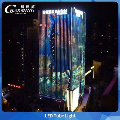 Charmingledオリジナルのメーカーからの灰色アルミ合金管灯 DMX制御とIP66と屋外ビルディングと橋の場所