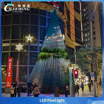 30MM IP66 DC24V RGB アウトドア アルミ プロファイル 恒久 LED クリスマス LED ピクセルポイントライト