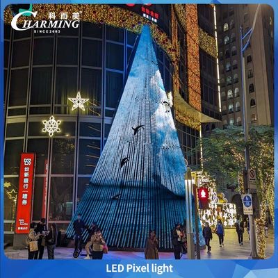 2025 人気製品 ピクセルライト SMD3535 PCシェル + 透明な表面シェル付き クリスマスツリー照明のような建物用