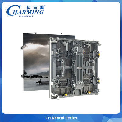 CH-E Series Outdoor LED Display with Right Angle Cabinet for Corner and Column Installation