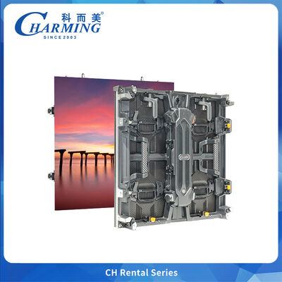 7680HZ 外部P3.91 ステージ用のモジュールハンドル付きの曲線/柔軟/直角キャビネット