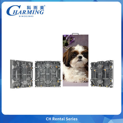 7680HZ 外部P3.91 ステージ用のモジュールハンドル付きの曲線/柔軟/直角キャビネット