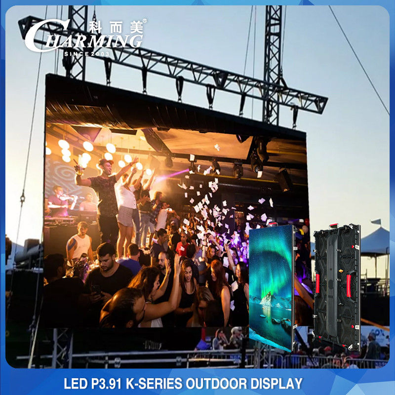 屋外ステージ LED 壁 P3.91 レンタル LED ディスプレイ 4K 高明るさ
