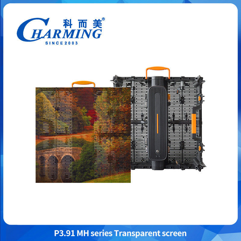 P3.91 MH 屋外 柔軟な広告 LED 透明フィルム スクリーン ガラス ビデオ 壁 透明 超薄型 LED フィルム ディスプレイ LED