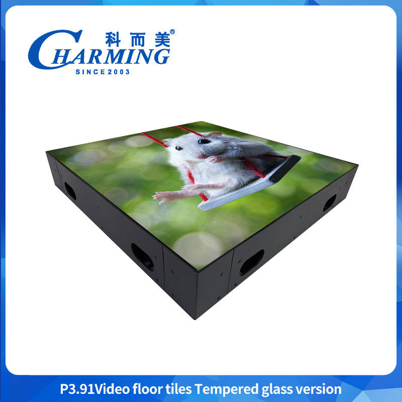 中国 舞台機器 メーカー GOB クラフト ガラス ビデオ ステージ LED ダンス フロア 3840Hz スタンド 携帯 ダンス フロア LED ディスプレイ