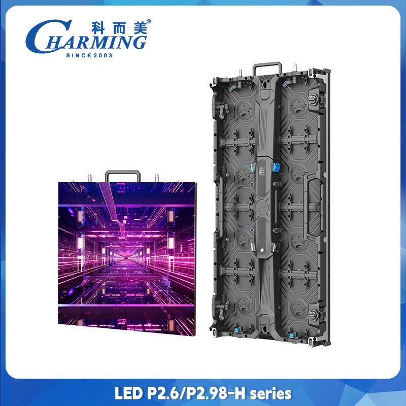 レンタル LED ディスプレイ 室内 室外 フルカラー LED 壁 P2.6 LED ビデオ 壁 500x500mm 鋳型アルミ ディスプレイスクリーン