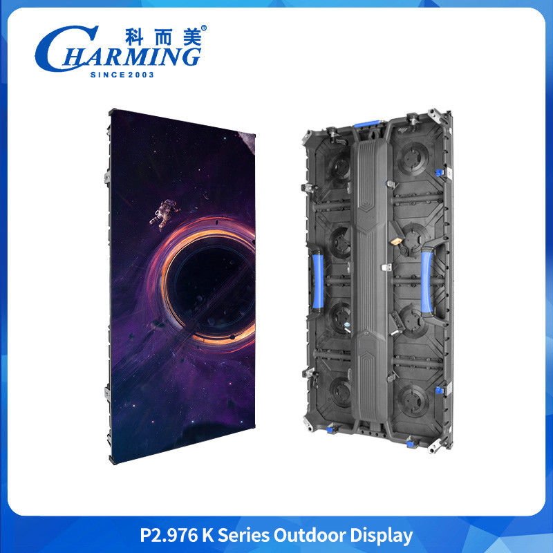 強い硬い作業温度 -20°C-60°C P2.976 K RGB カラーLEDサインボード LEDウォールスクリーン