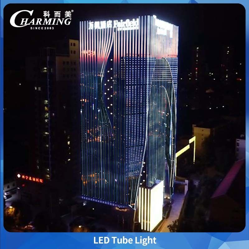 LED U40 Tube Light With BIS AND LAN SASO 隠しラインデザイン 屋外ビル 防水・環境設計