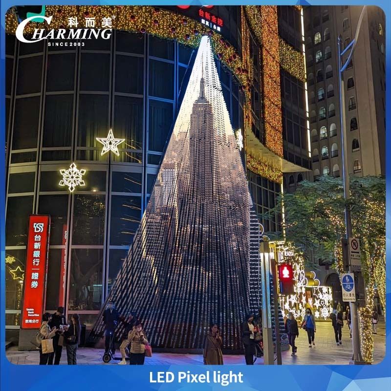 新しい技術 LED ピクセルライト 50C SMD3535 IP66 SPI制御 屋外照明 外壁飾り 舞台公園照明