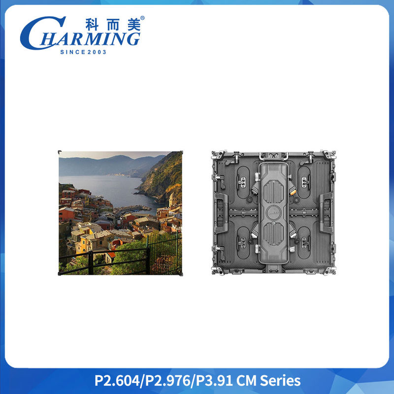 P3.91 屋外広告用LEDスクリーン IP65 防水LEDディスプレイ 500x500MM SMD1921 鋳型アルミキャビネット