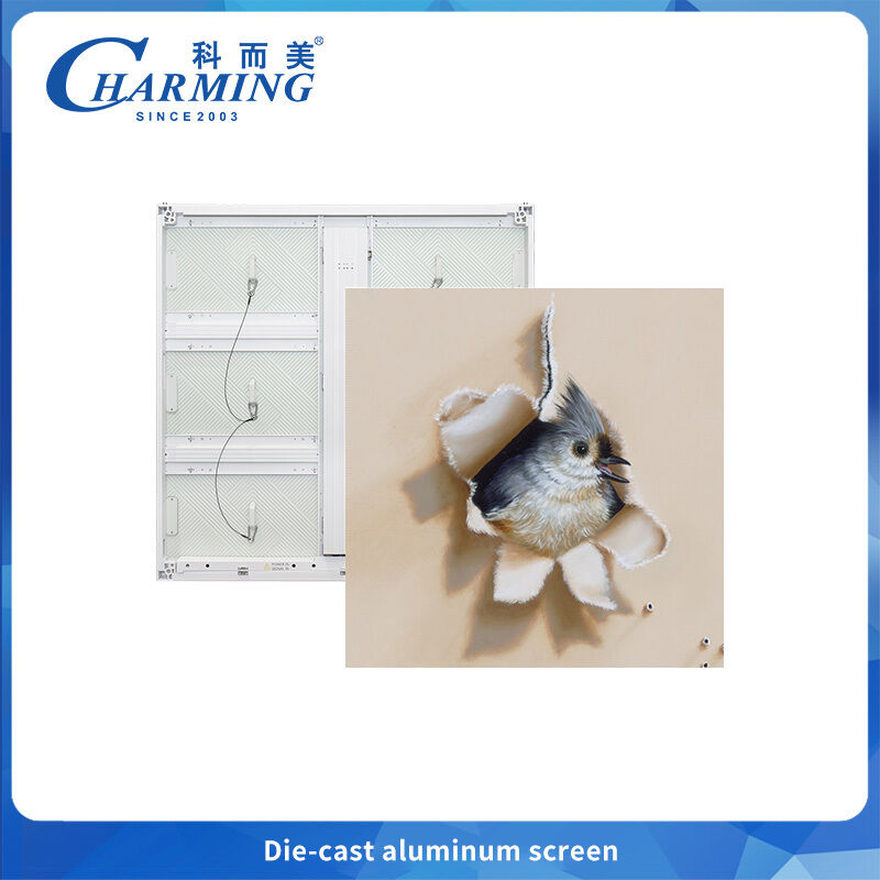 屋外LEDディスプレイ P6 薄型・軽量 広告用 放熱リブ付き アークコーナー スプライシング