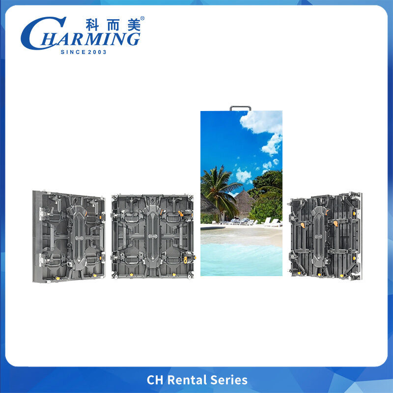 IP65 屋外LEDスクリーンキャビネット 500x500mm 15m リフティング高度 レンタルステージのためのフロントメンテナンス