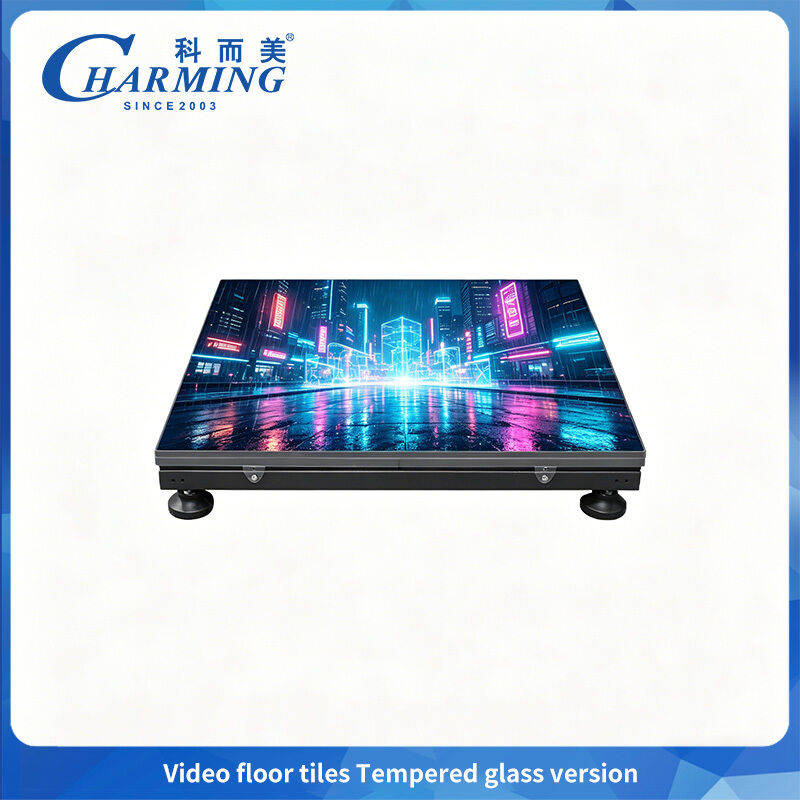 500x1000mm 高性能 P3.91 LED ビデオ床タイル/強化ガラスの相互ダンス フロア