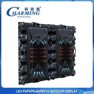 固定 P8 広告屋外 LED 看板多目的耐久性