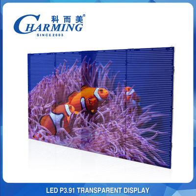 P3.91透明なLEDのビデオ壁のちり止めの前部IP65/Back IP42