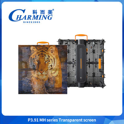 500*500mm P3.91 LED透明画面 ショッピングモール 広告画面 LED壁画面