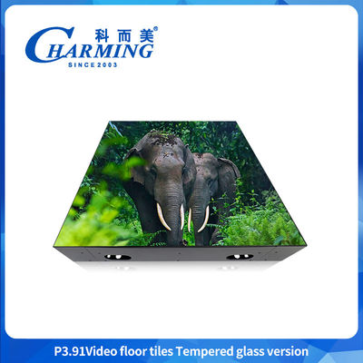 P3.91 LED ビデオ 床タイル 維持が簡単 高灰色層高コントラストデザイン LED ビデオ 画面 床タイル